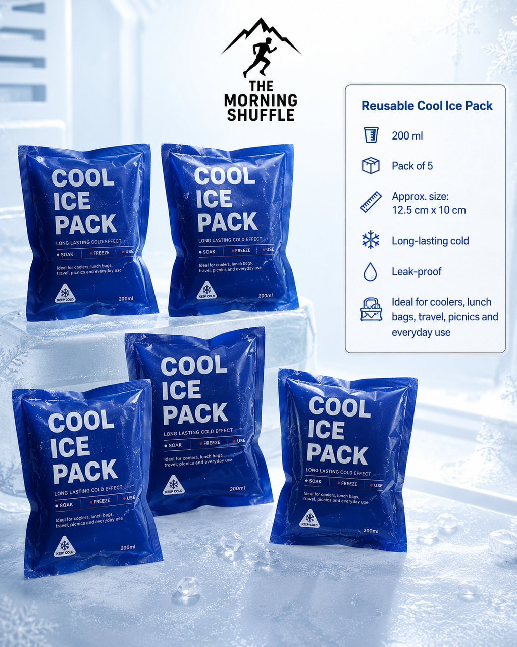 Reusable Cool Ice Pack | The Morning Shuffle