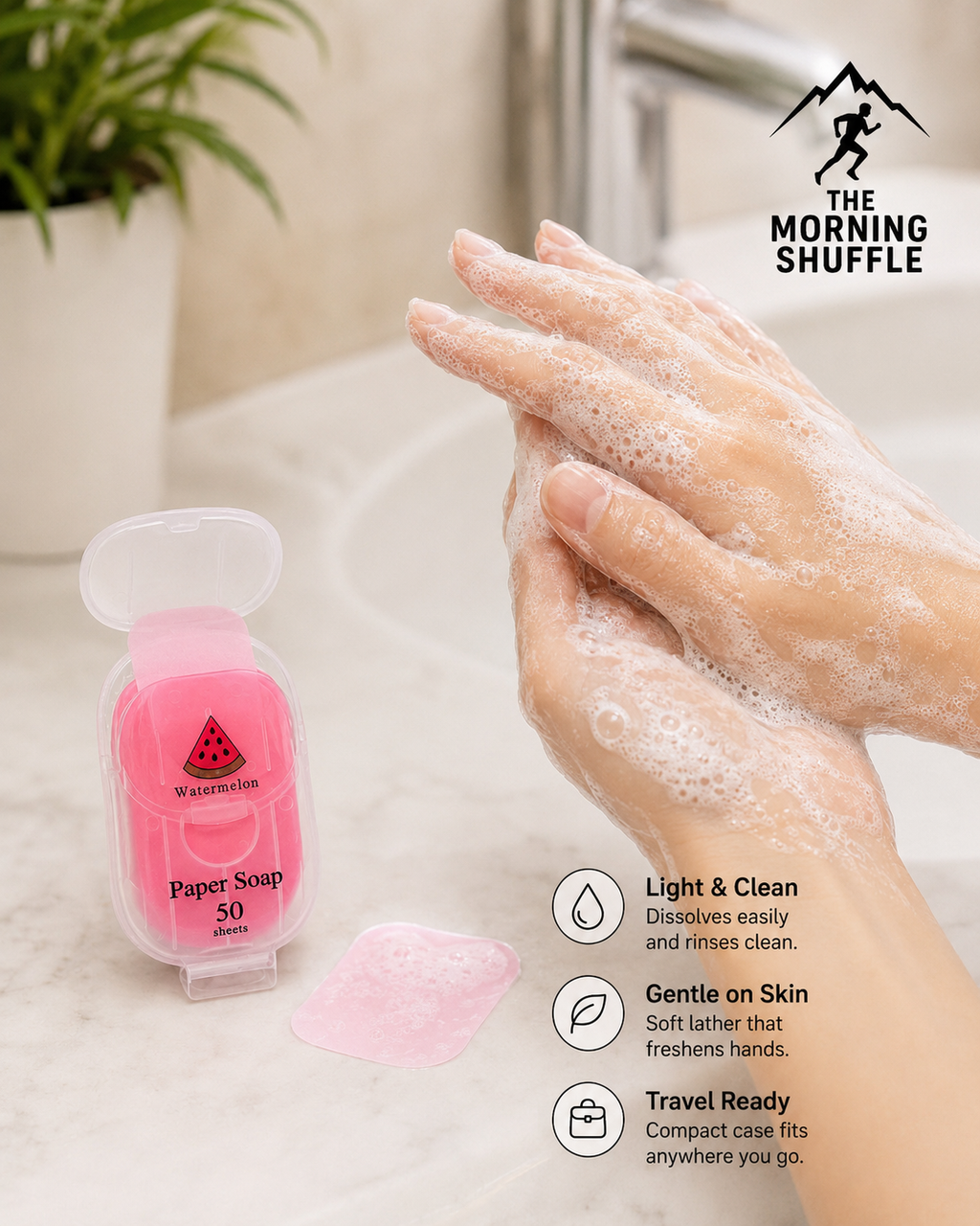 Travel Paper Soap Sheets | The Morning Shuffle