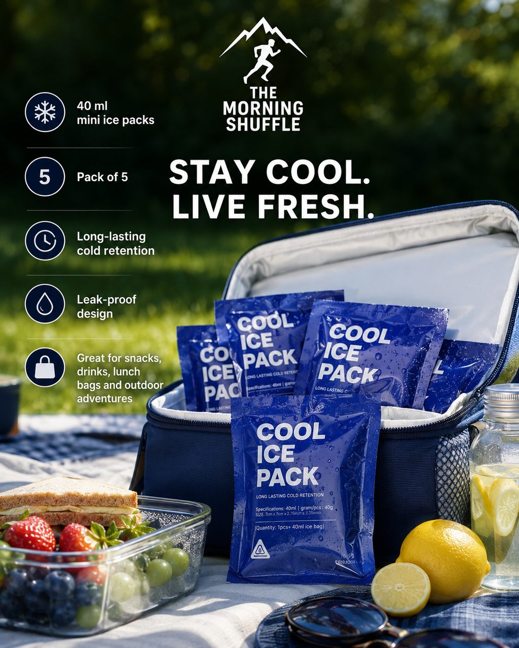 Reusable Cool Ice Pack | The Morning Shuffle