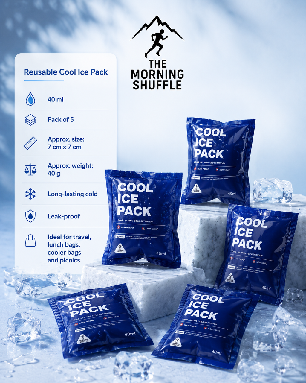 Reusable Cool Ice Pack | The Morning Shuffle