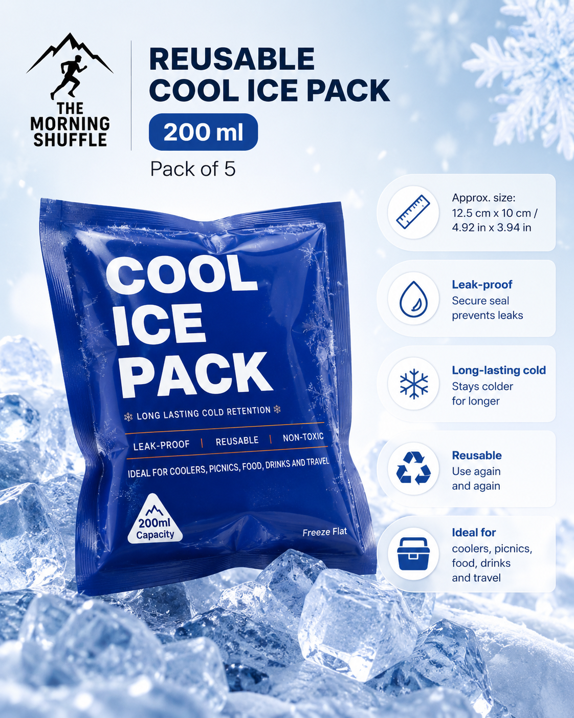 Reusable Cool Ice Pack | The Morning Shuffle