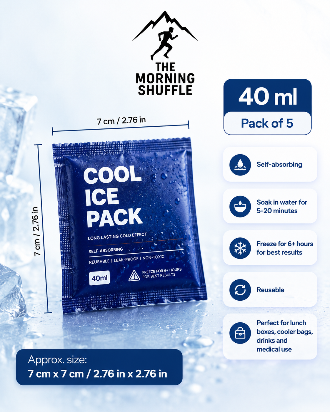 Reusable Cool Ice Pack | The Morning Shuffle